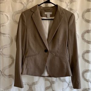 H&M Brown Checkered Blazer